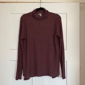Purple long sleeve turtle neck